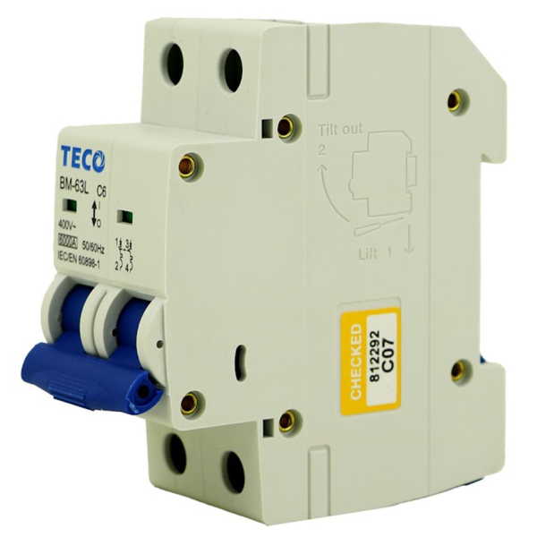 فیوز مینیاتوری 6 آمپر دو فاز تکو FCBM-63LC-2006 - تصویر 2